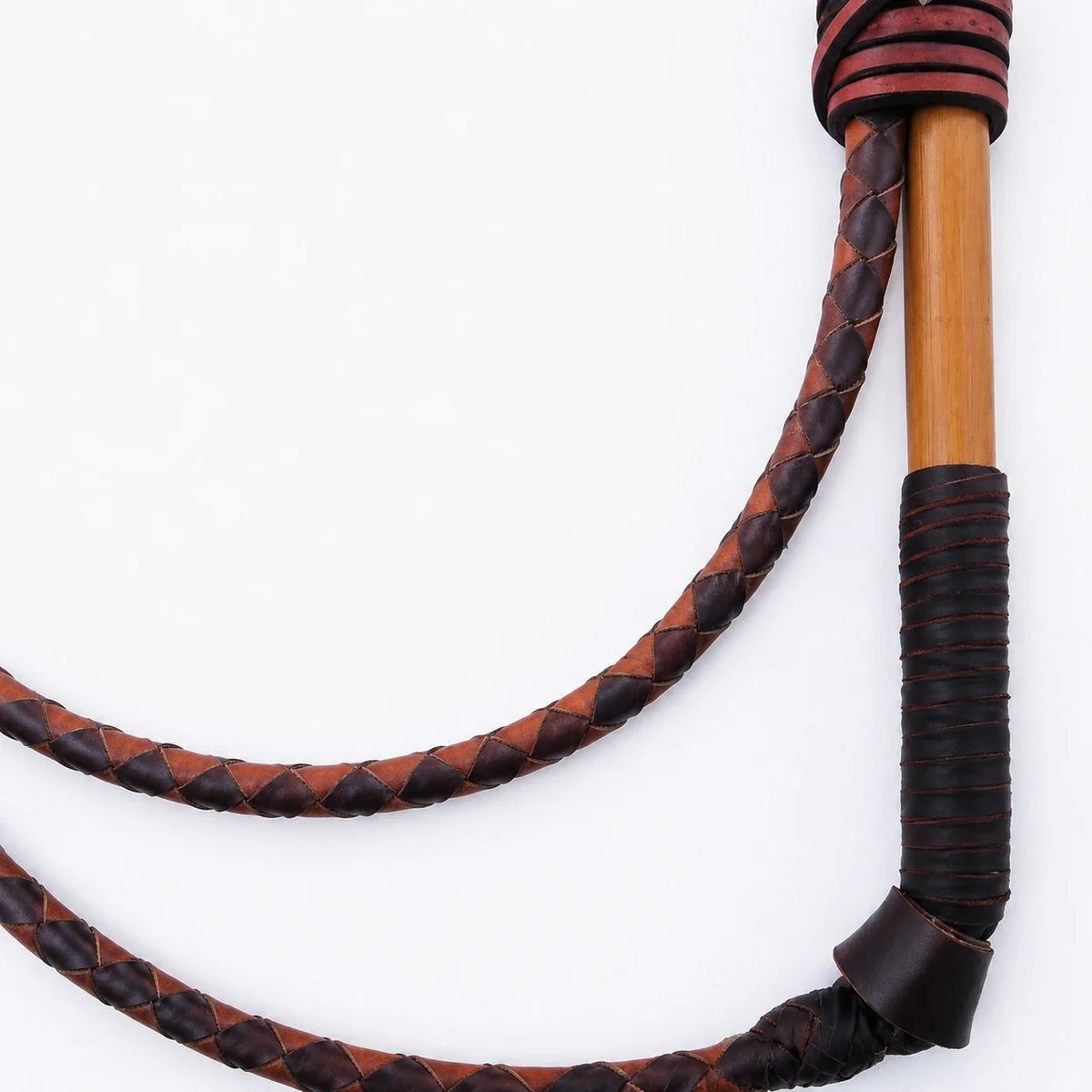 Stock Whip - Cowhide Leather Multi Color