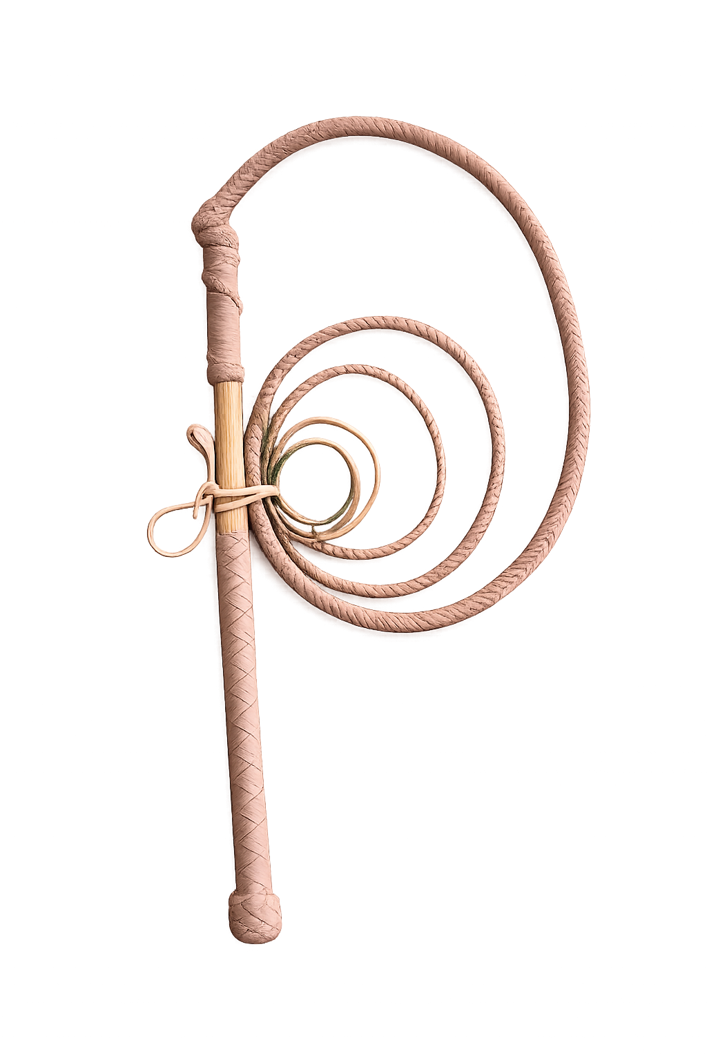 Stock Whips - Creamy Nylon Colored - 12 Plaits