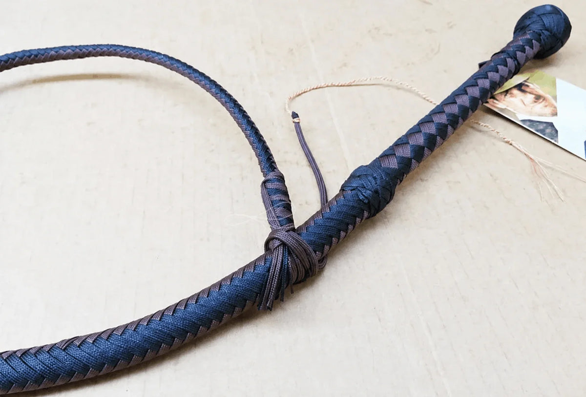 Bullwhip - Black and Dark Brown Nylon leather - 3ft to 18ft