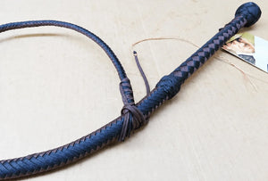Bullwhip - Black and Dark Brown Nylon leather - 3ft to 18ft