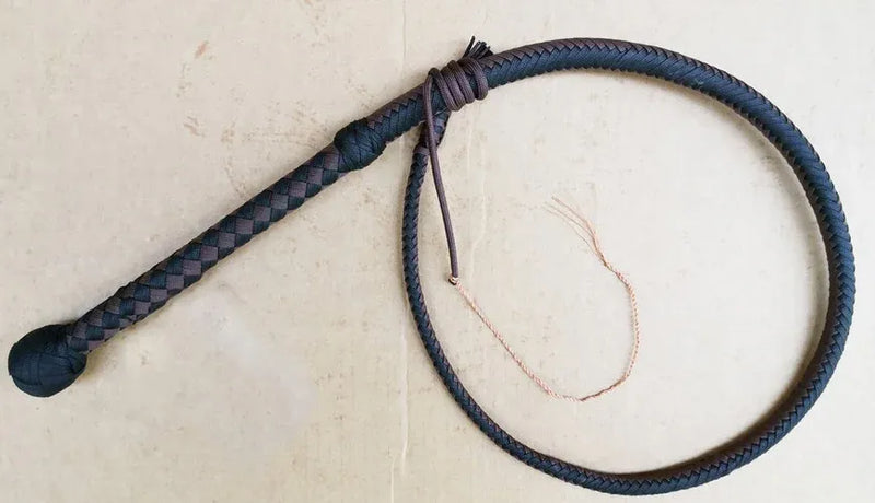 Bullwhip - Black and Dark Brown Nylon leather - 3ft to 18ft