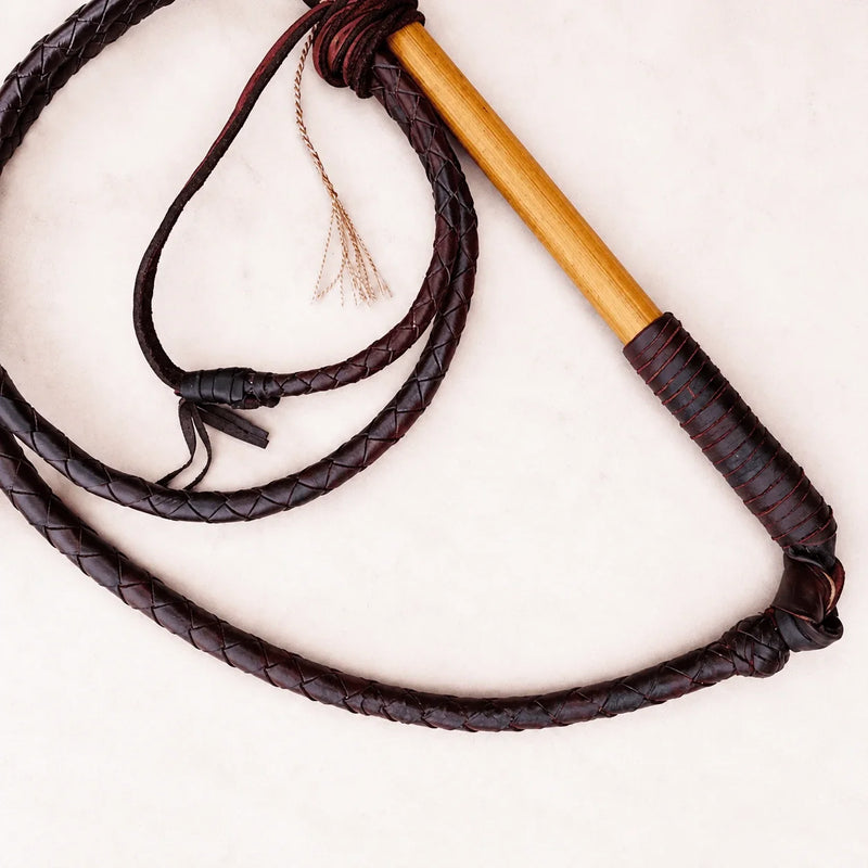 Stock Whip Brandy Kangaroo Leather