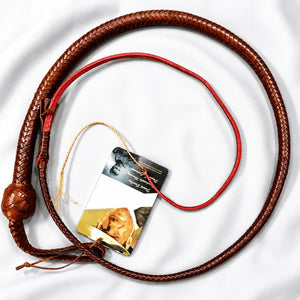 Snake Whip - Whisky Kangaroo Hide 12-Plait 3ft to 6ft