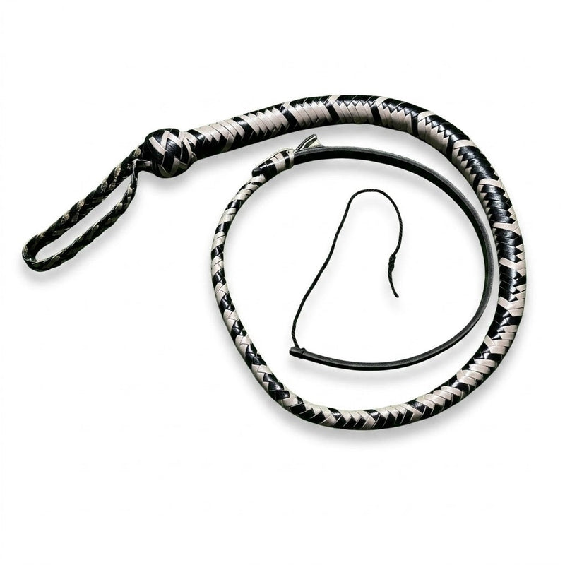 Snake Whip Cow Hide Leather 12 Plait 3ft