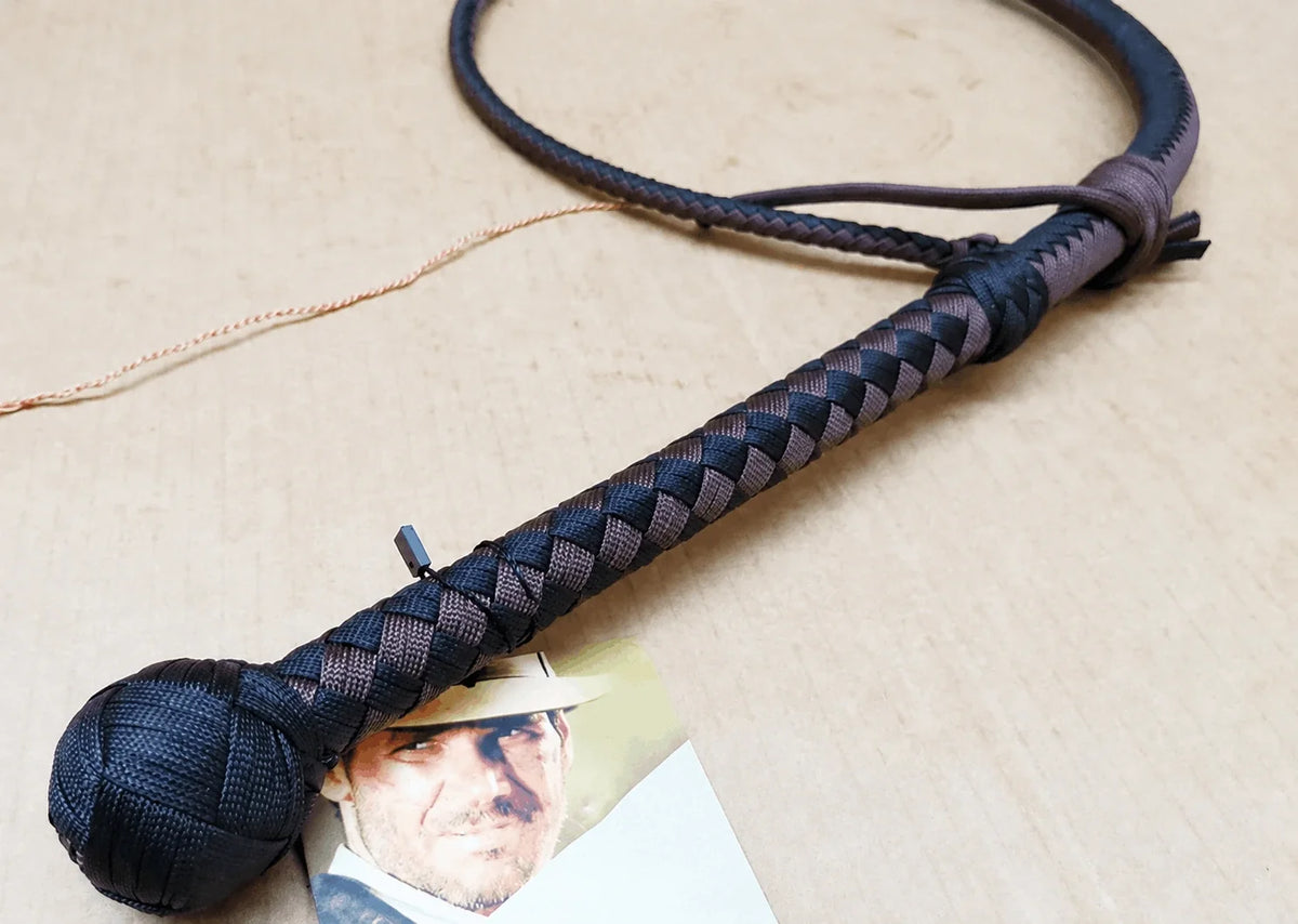Bullwhip - Black and Dark Brown Nylon leather - 3ft to 18ft