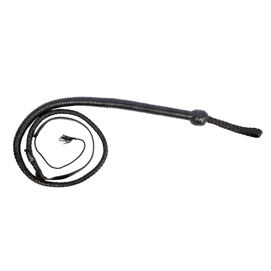 Snake Whip - Cow Hide Leather 12 Plait 3ft to 6ft