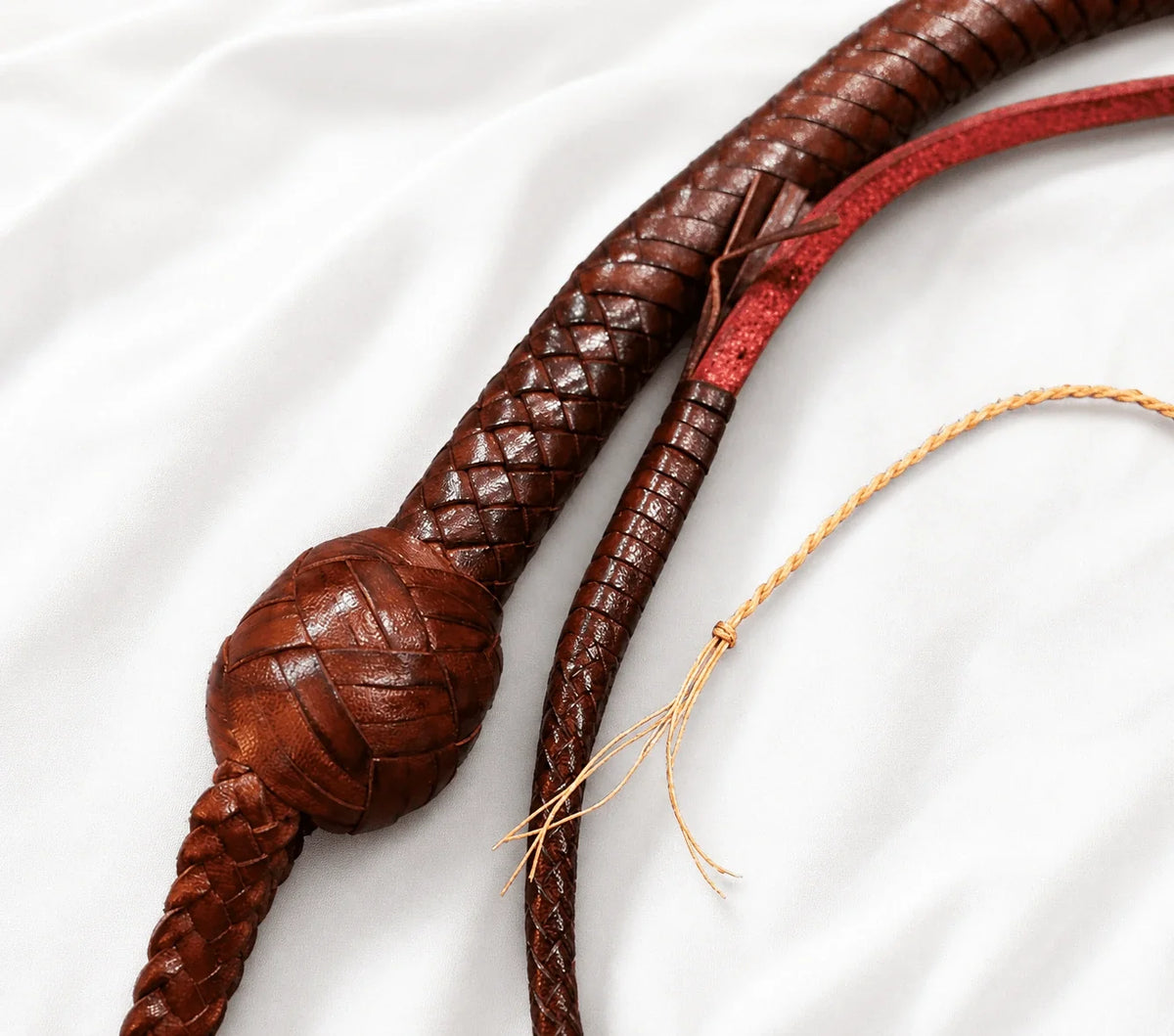Snake Whip - Whisky Kangaroo Hide 12-Plait 3ft to 6ft