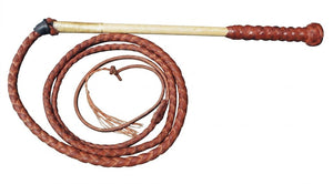 Cow Hide Stock Whip - Red Hide 4 Plait 5 Ft