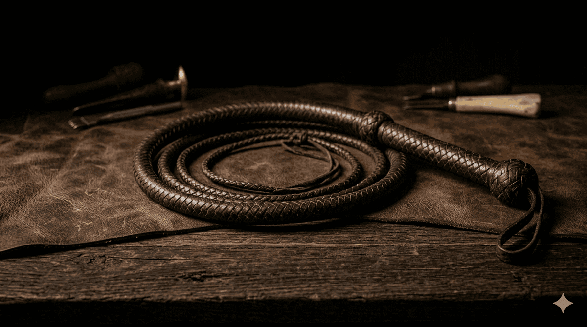 Handcrafted Leather Bullwhips for Sale