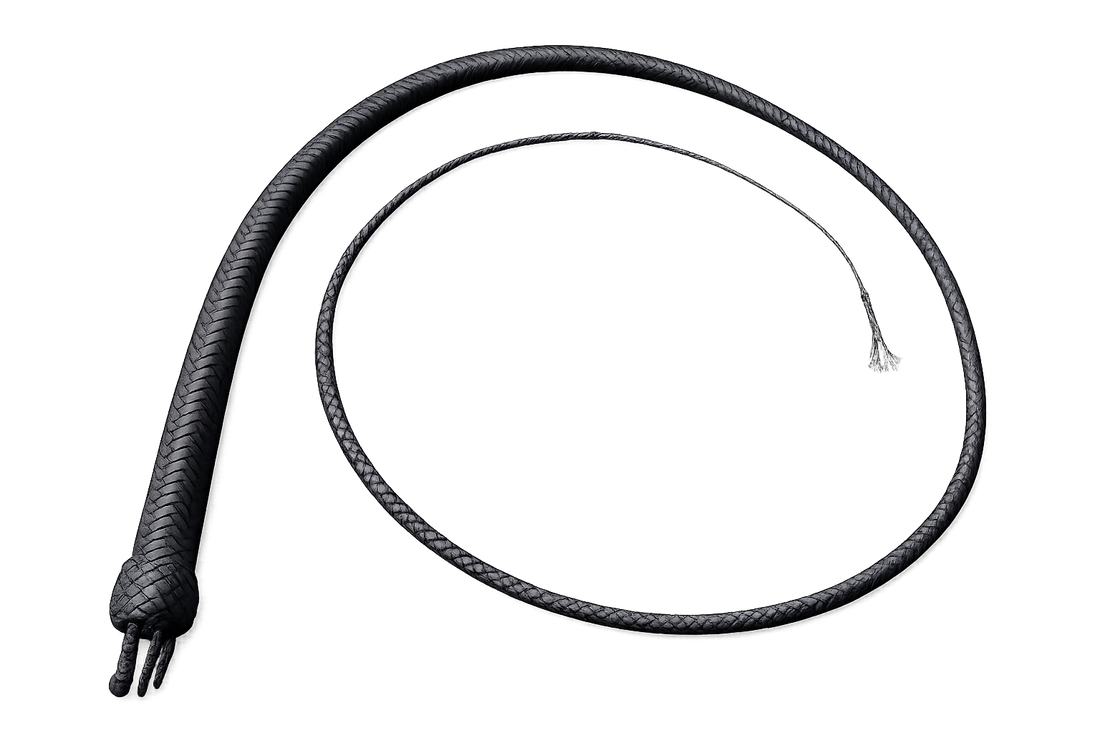 Foundation Series Snake Whip Black Nylon 16-Plait 4 Ft