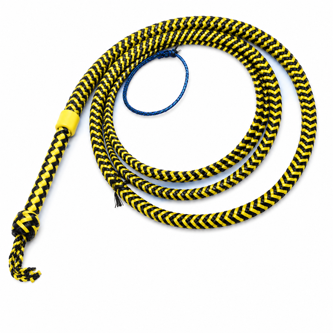 Bullwhip Para Cord Nylon Bull Whip with Leather Plaited Bellies