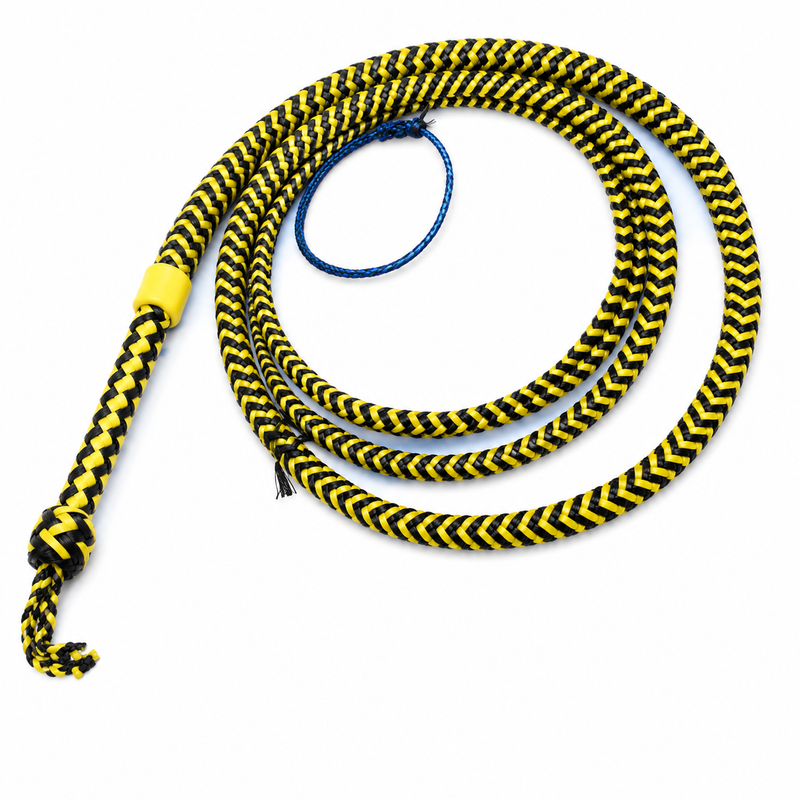 Bullwhip Para Cord Nylon Bull Whip with Leather Plaited Bellies