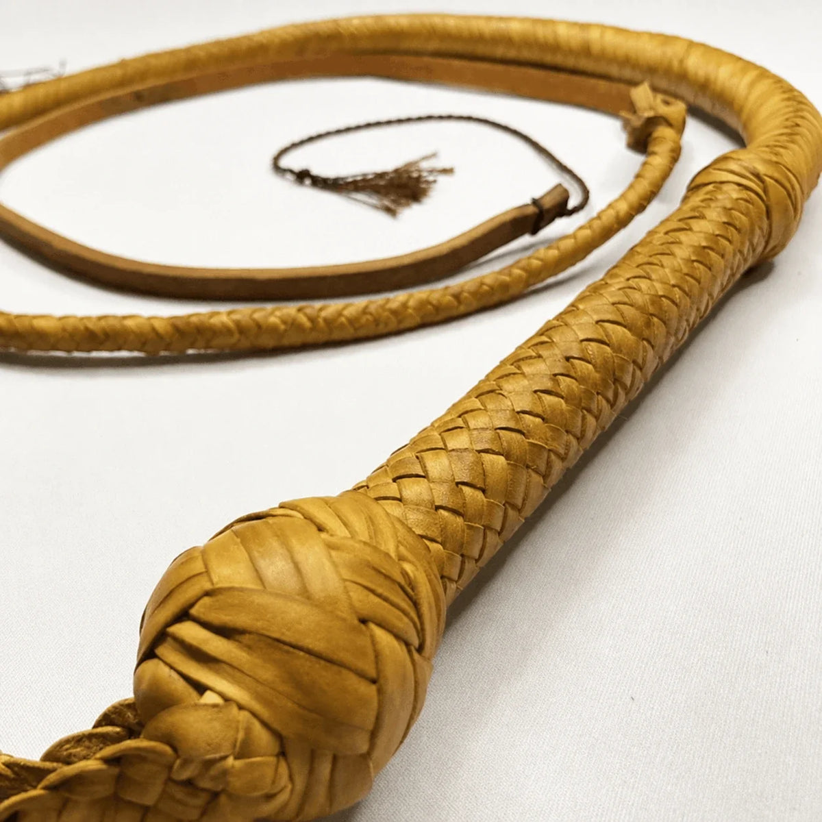 3ft Bullwhip – Camel Color Kangaroo Leather Whip