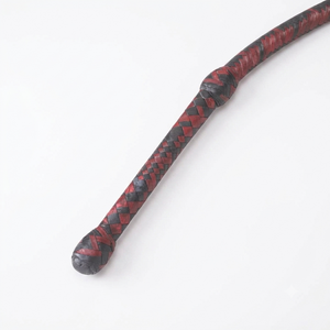 Bull Whip Black 100% Real Cow Hide Leather 12 Plaits