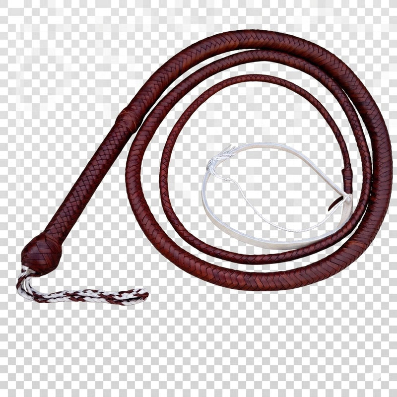 Hand Braided Indiana Jones Bullwhip in Kangaroo Leather 4ft to 12ft