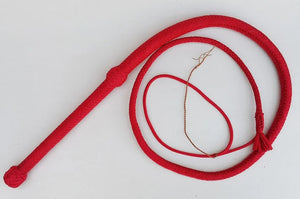 Bullwhip - Red Nylon Paracord Bullwhip
