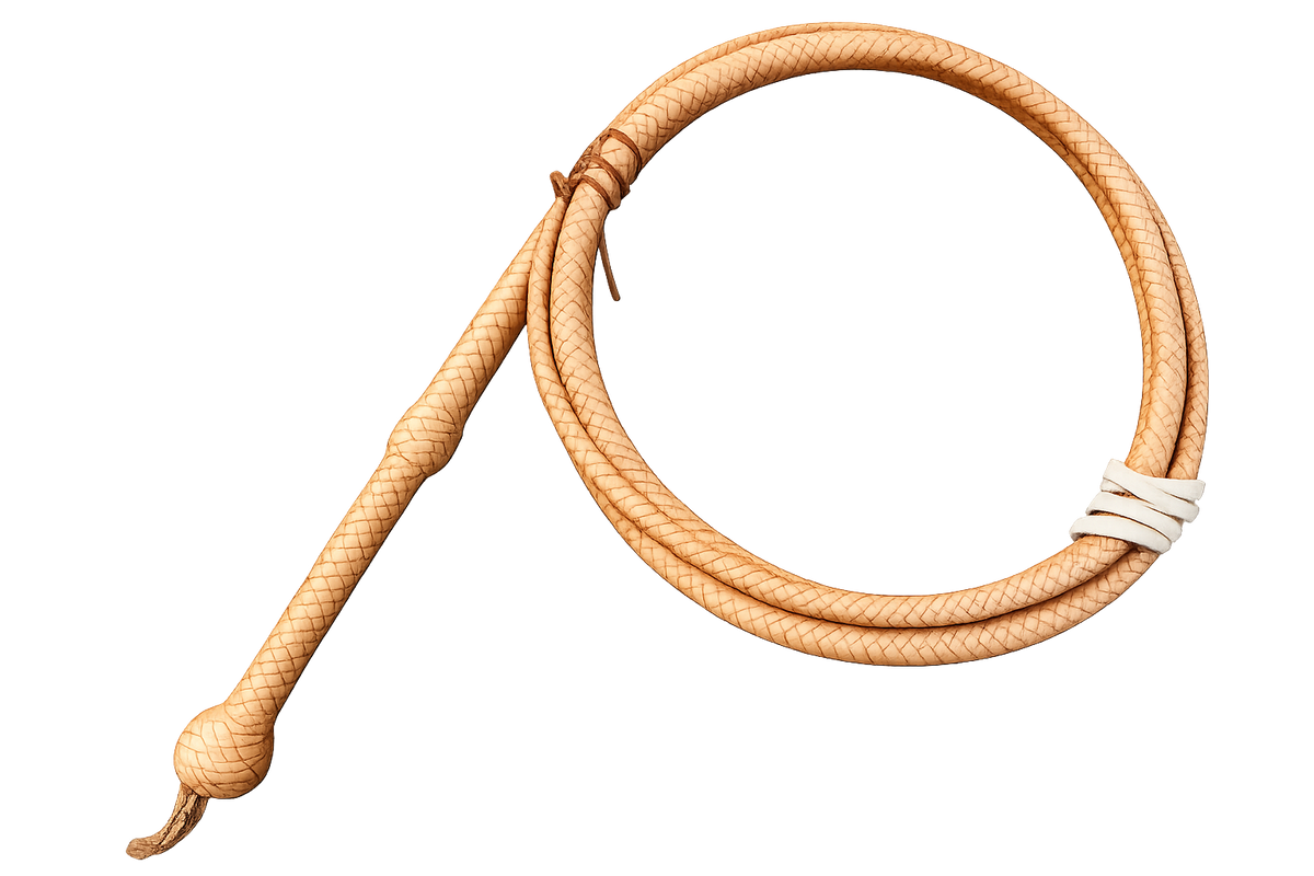 Kangaroo Leather Bullwhip Indiana Jones Style  4ft-12ft