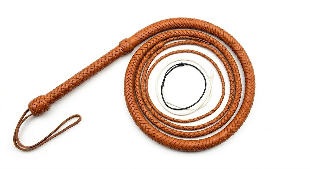 Kangaroo Hide Indiana Jones Style Bullwhips