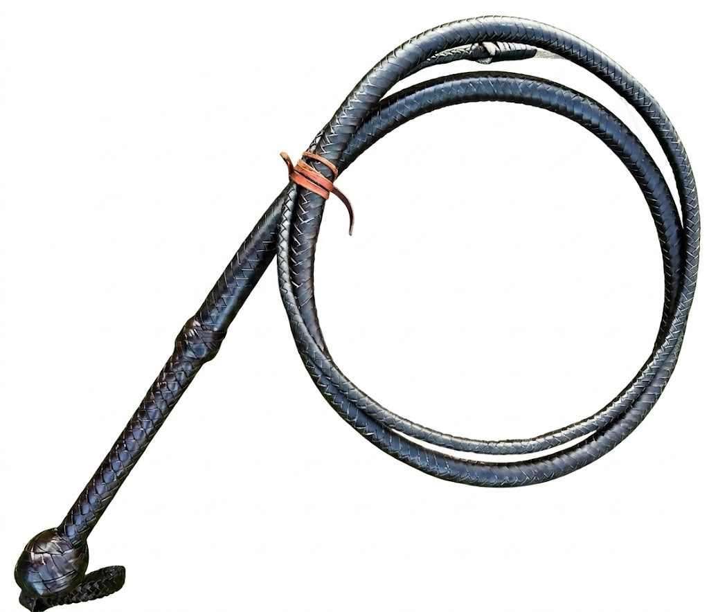 Kangaroo Leather Bullwhip Indiana Jones Style  4ft-12ft
