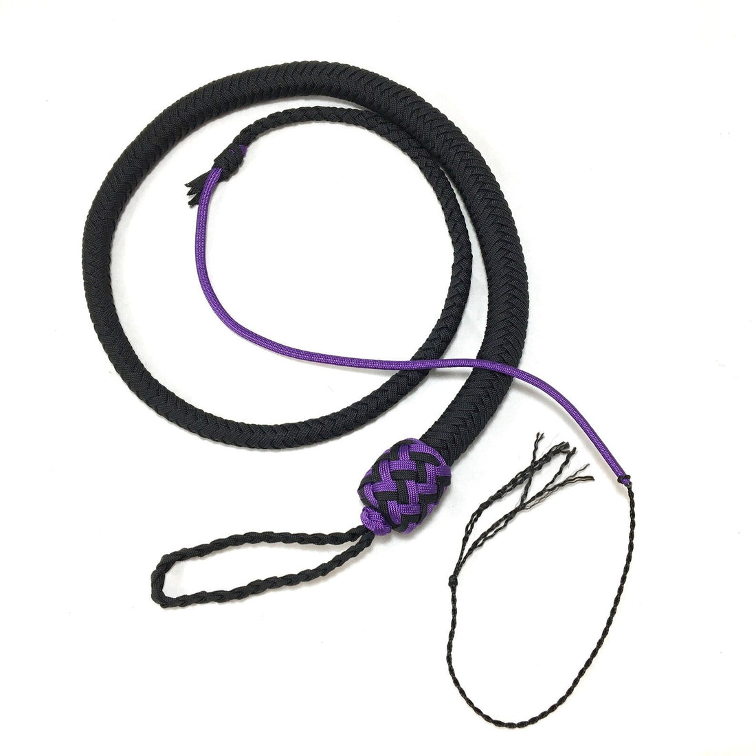 Snake Whip Black Nylon 12-Plait 3 Ft