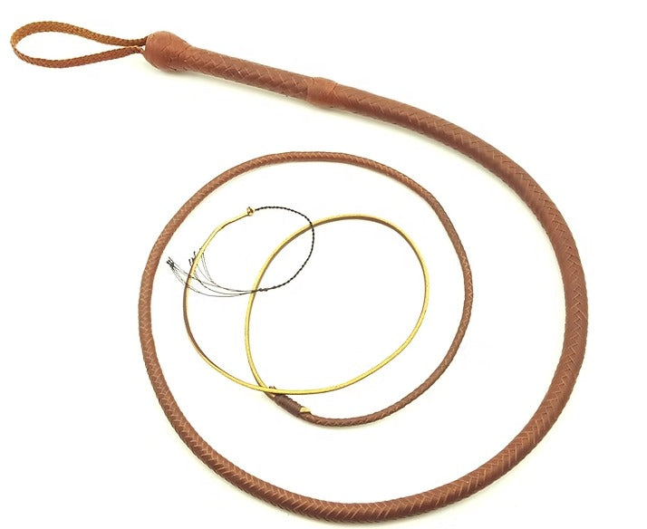 American Style Bullwhip – Kangaroo Hide Leather 12 Plait 6ft