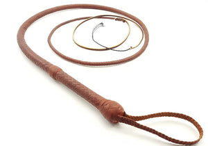 American Style Bullwhip – Kangaroo Hide Leather 12 Plait 6ft