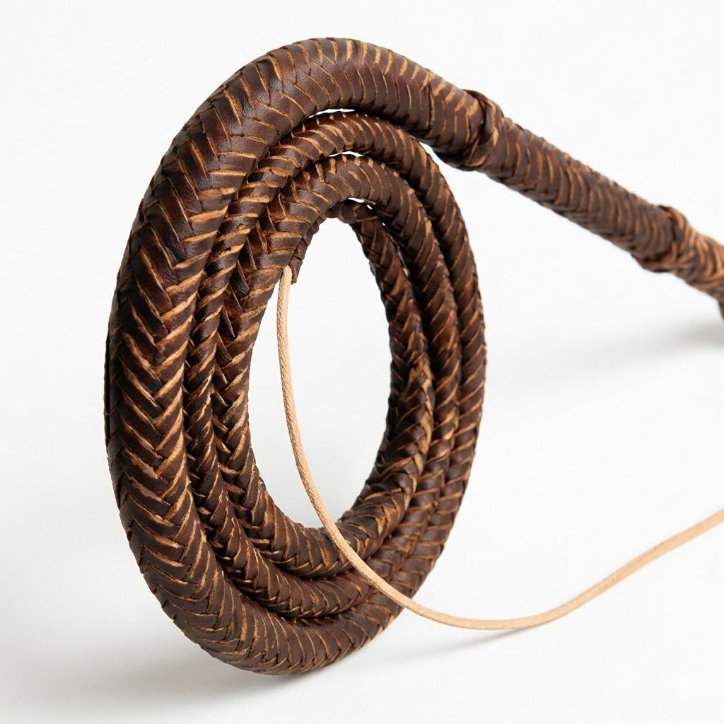 Cowhide Bullwhip 12-Plait 8ft