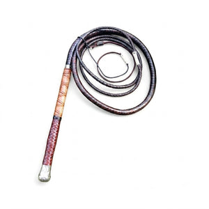 Bullwhip – Dark Brown Kangaroo Hide Leather Custom Plait and Length