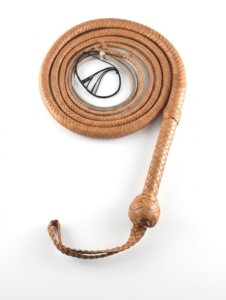 Indiana Jones Bullwhip - Kangaroo Hide 12 Plait 8ft