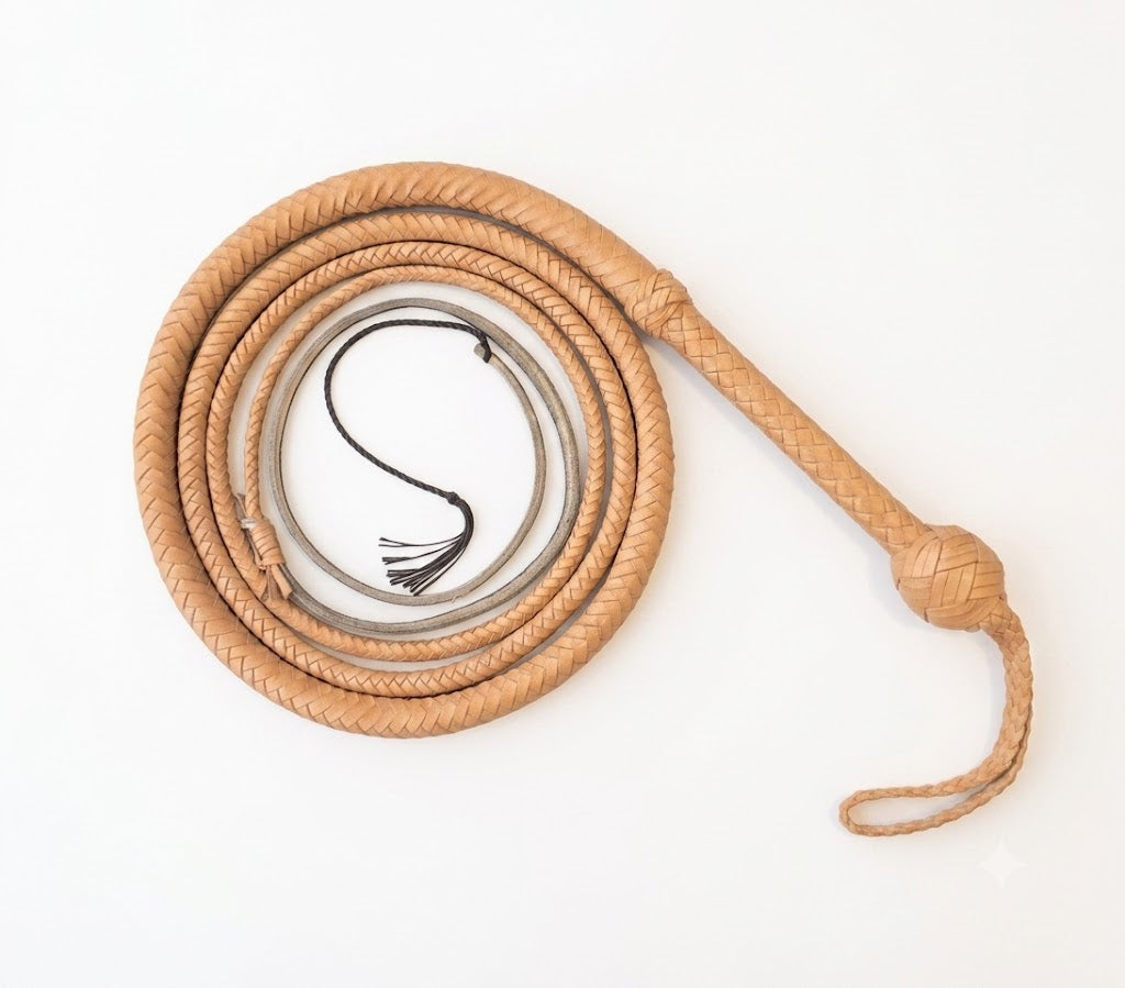 Indiana Jones Bullwhip - Kangaroo Hide 12 Plait 8ft