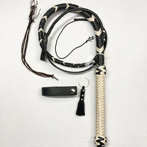 Professional Bullwhip - Natural Cow Leather 12-16 Plait 3-18ft