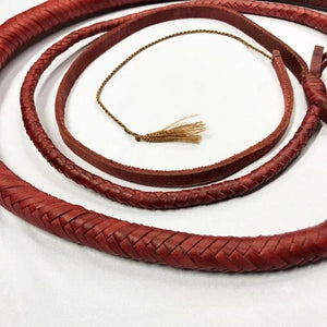 Cowhide Whip - Dark Brown Indiana Jones Style Bullwhip