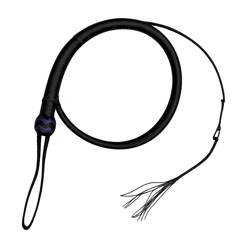 Signal Whip Black & Blue Nylon 16 Plait 4ft