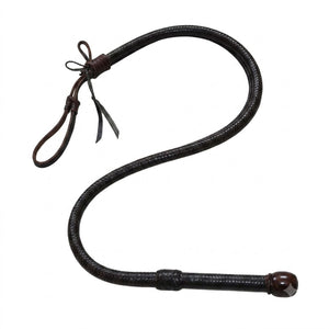 Kangaroo Hide Whip Full Plait Handle