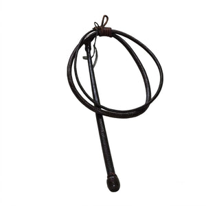 Kangaroo Hide Whip Full Plait Handle