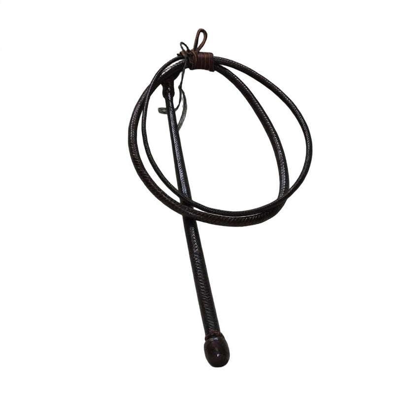 Kangaroo Hide Whip Full Plait Handle