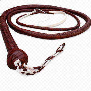 Hand Braided Indiana Jones Bullwhip in Kangaroo Leather 4ft to 12ft
