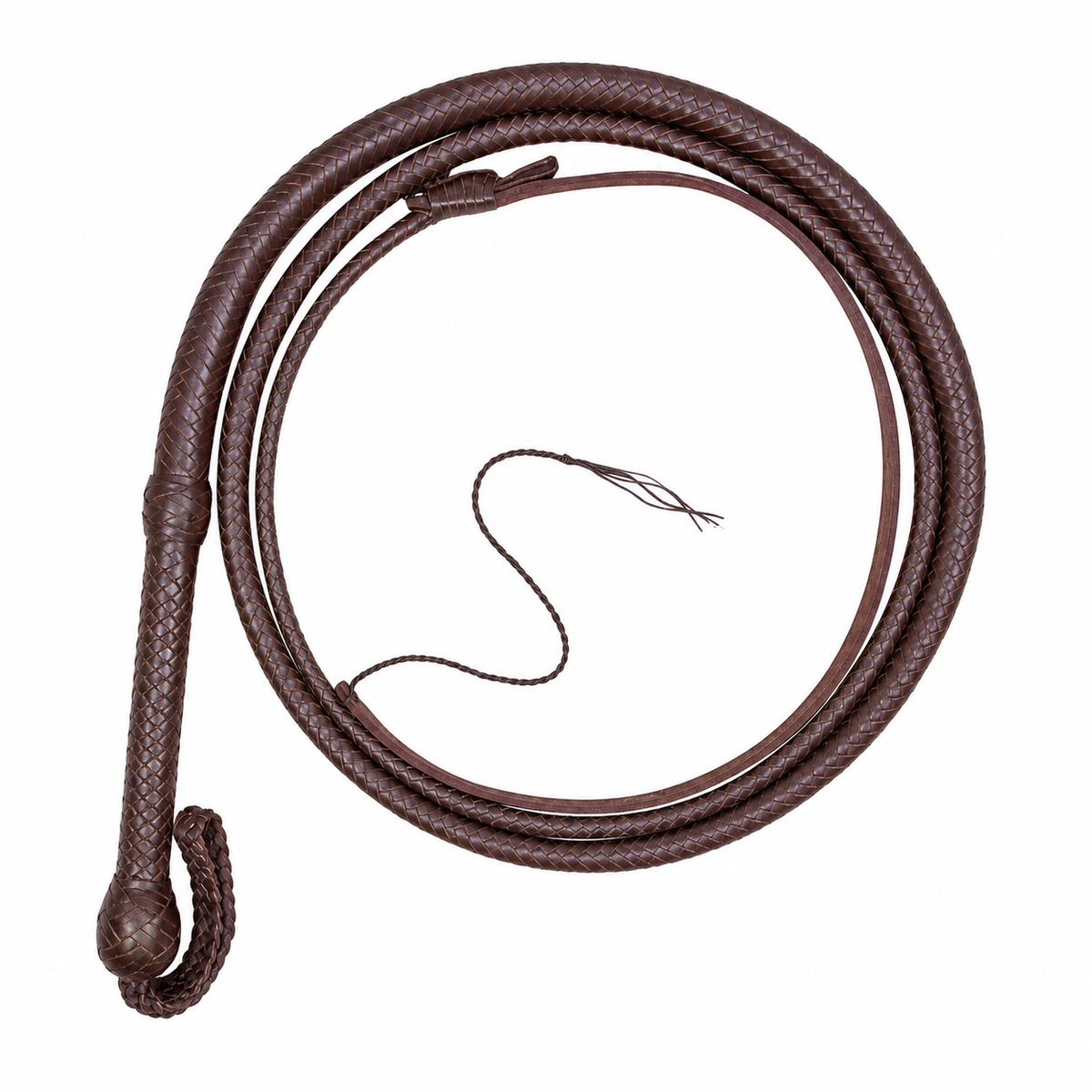 Premium 16-Plait Kangaroo Leather Indy-Style Bullwhip