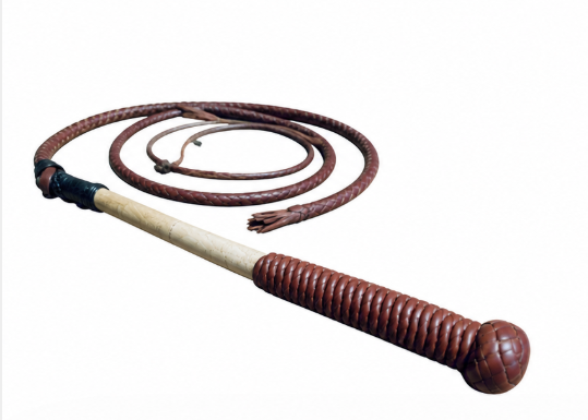 Cow Hide Stock Whip - Red Hide Leather - 6plait 6ft