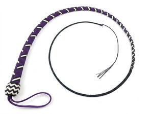 Traditional Snake Whips-Purple Nylon 32 Plait 3-6ft