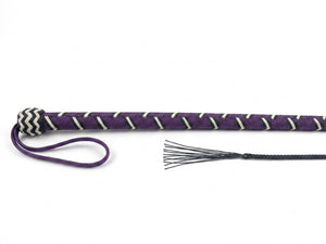 Traditional Snake Whips-Purple Nylon 32 Plait 3-6ft