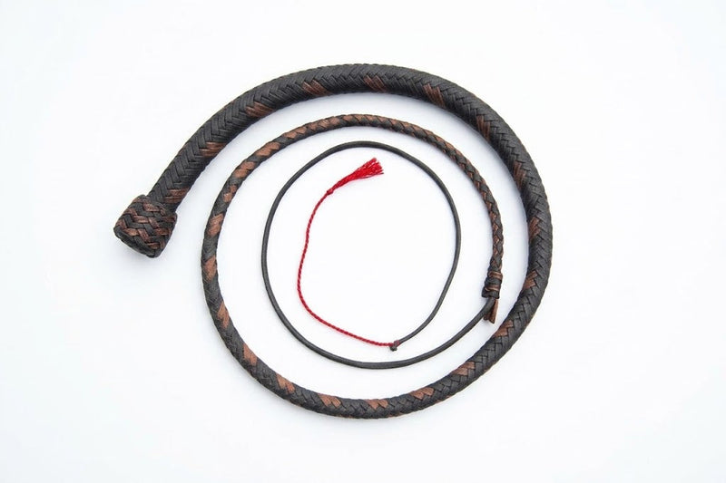 Custom Snakewhips - Black & Brown Nylon 16 Plait
