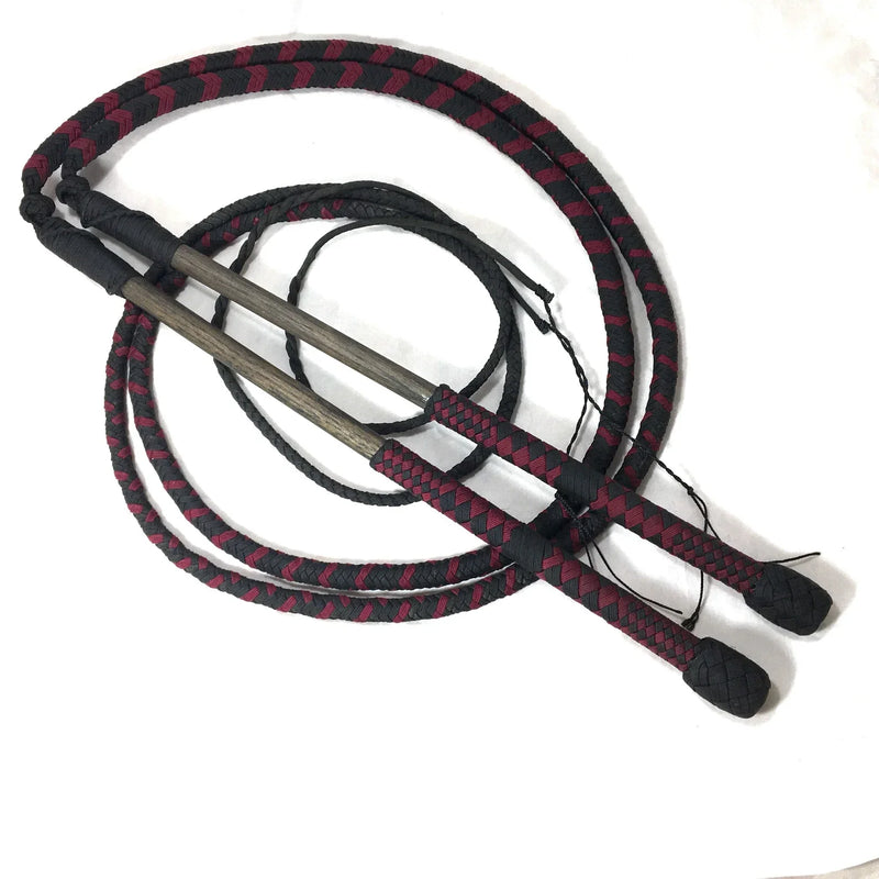 Stock whip - Red Nylon -12 Plait 6ft
