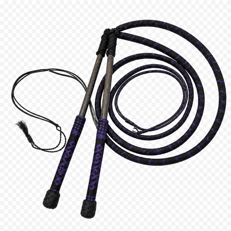 Stock Whip - Purple Nylon-12 Plait 6 ft