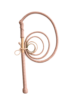 Stock Whips - Creamy Nylon Colored - 12 Plaits