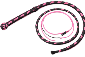 Paracord Bullwhip Brown Pink Nylon 12-16 Plait 3-18ft