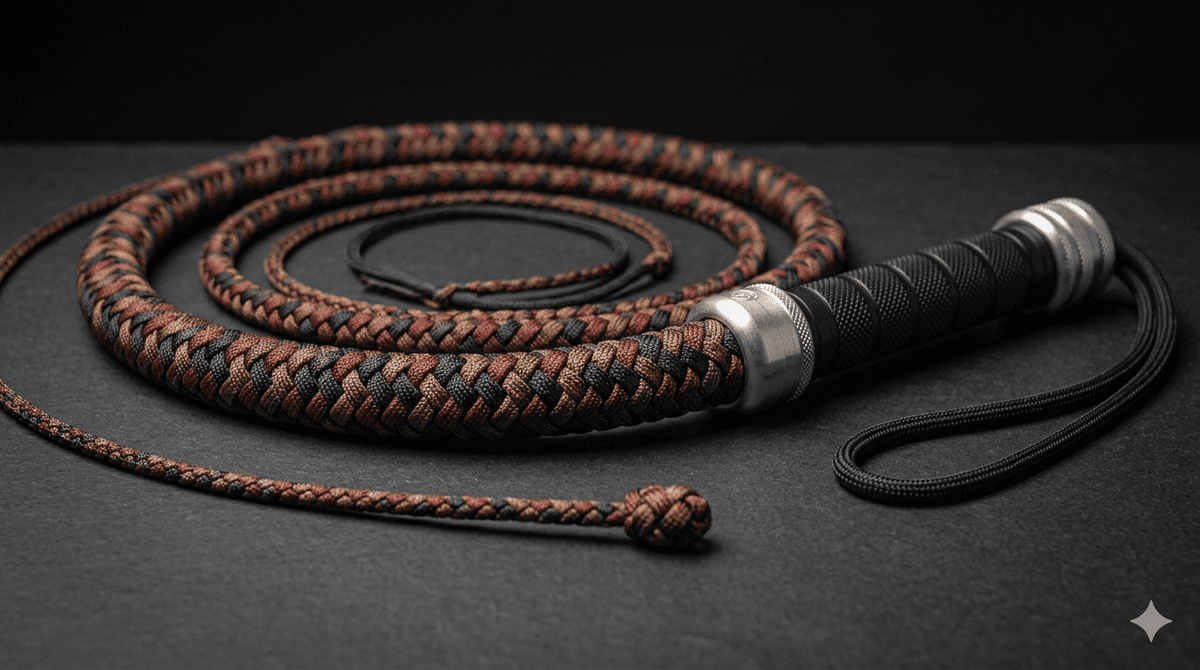 Paracord Bullwhips & Synthetic Whips for Sale