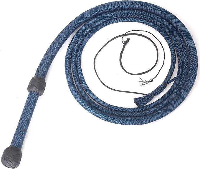 Bullwhip - Red Black Para Cord Nylon-12 Plait 6 & 8 Foot