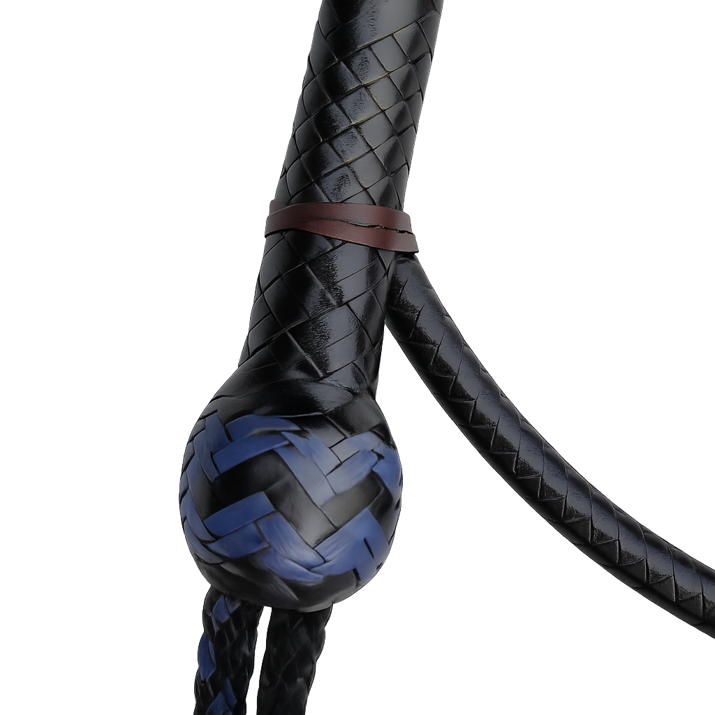 Signal Whip Black & Blue Nylon 16 Plait 4ft